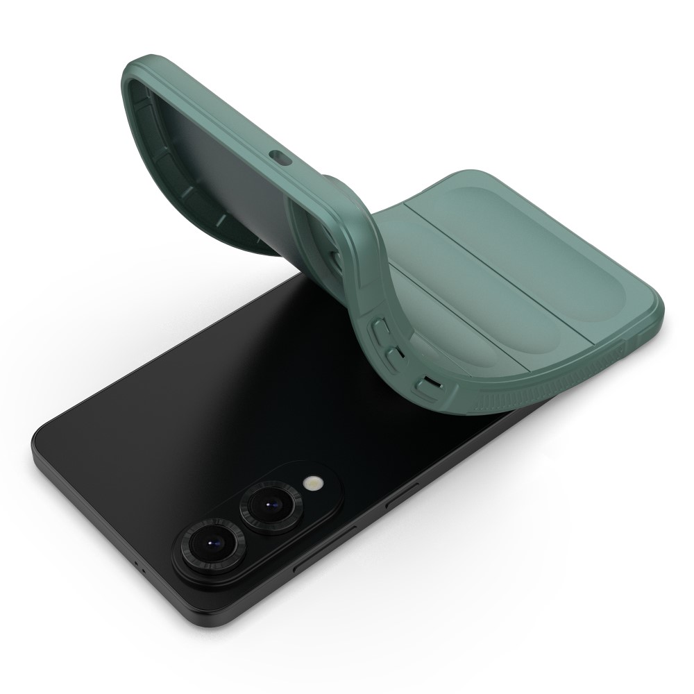  Samsung Galaxy S25 Edge Skal Magic Shield Grön - Teknikhallen.se