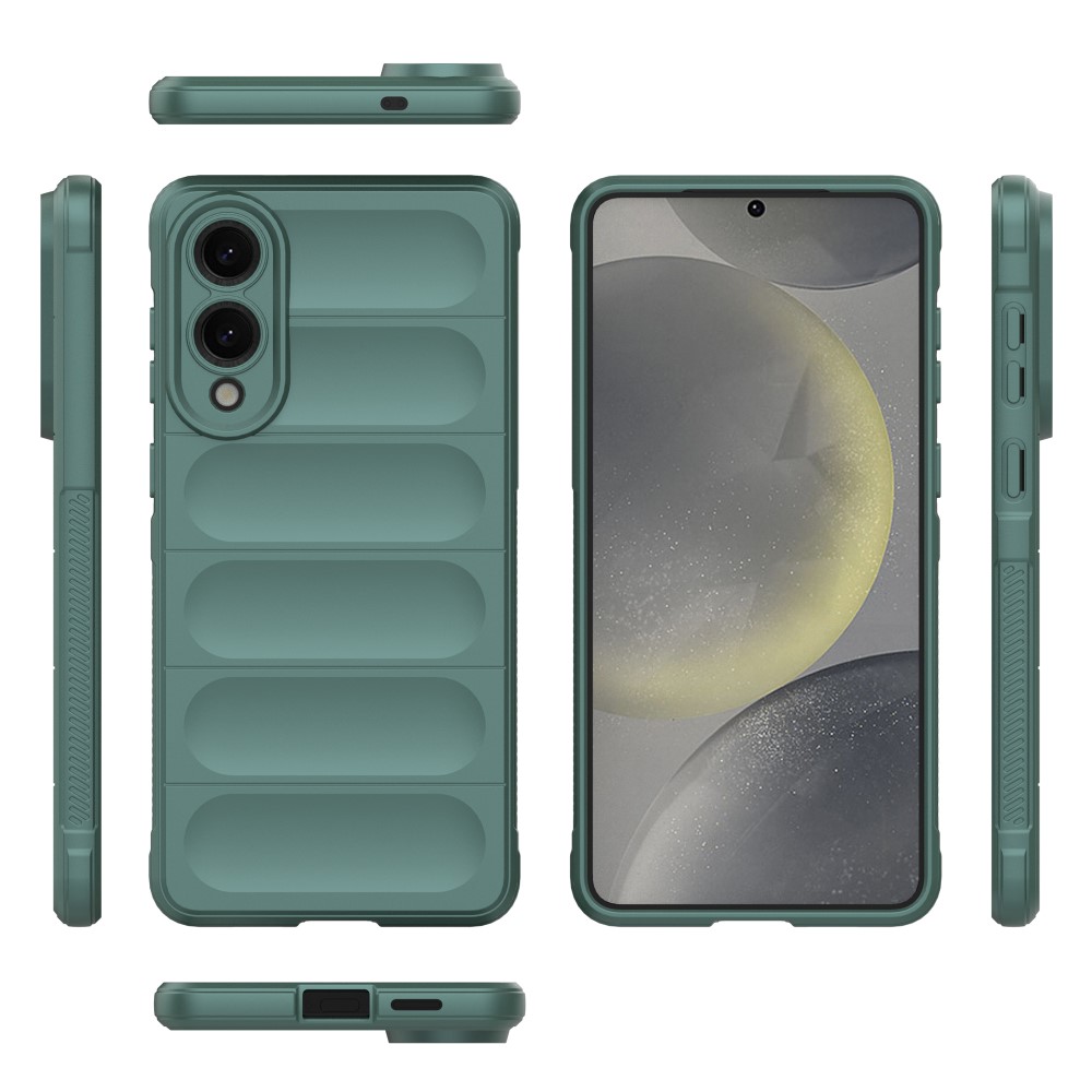  Samsung Galaxy S25 Edge Skal Magic Shield Grön - Teknikhallen.se