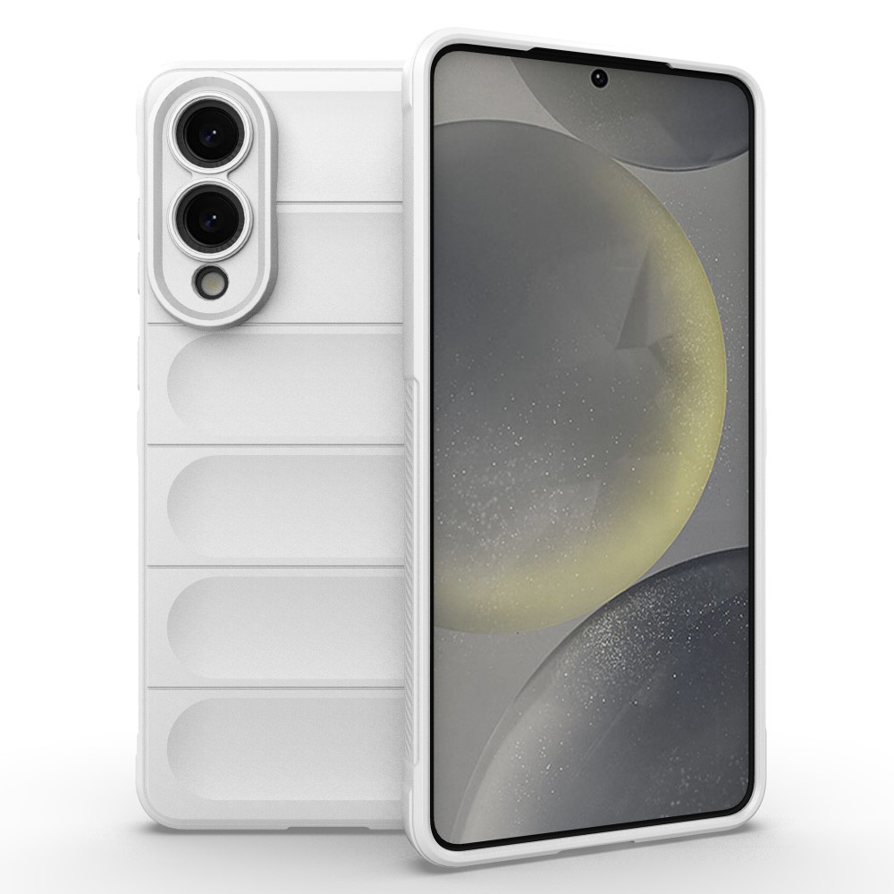  Samsung Galaxy S25 Edge Skal Magic Shield Vit - Teknikhallen.se