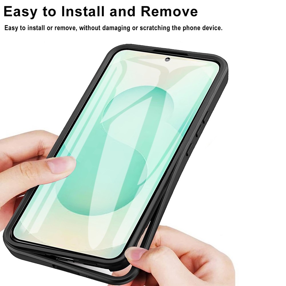 Samsung Galaxy S25 Edge Skal 360 Hybrid Defense Svart - Teknikhallen.se