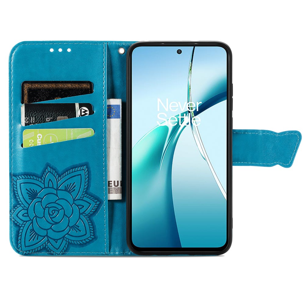  Samsung Galaxy S25 Edge Fodral Med Fjäril Tryck Blå - Teknikhallen.se