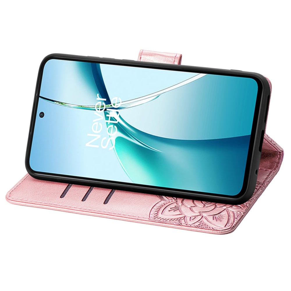  Samsung Galaxy S25 Edge Fodral Med Fjäril Tryck Roséguld - Teknikhallen.se