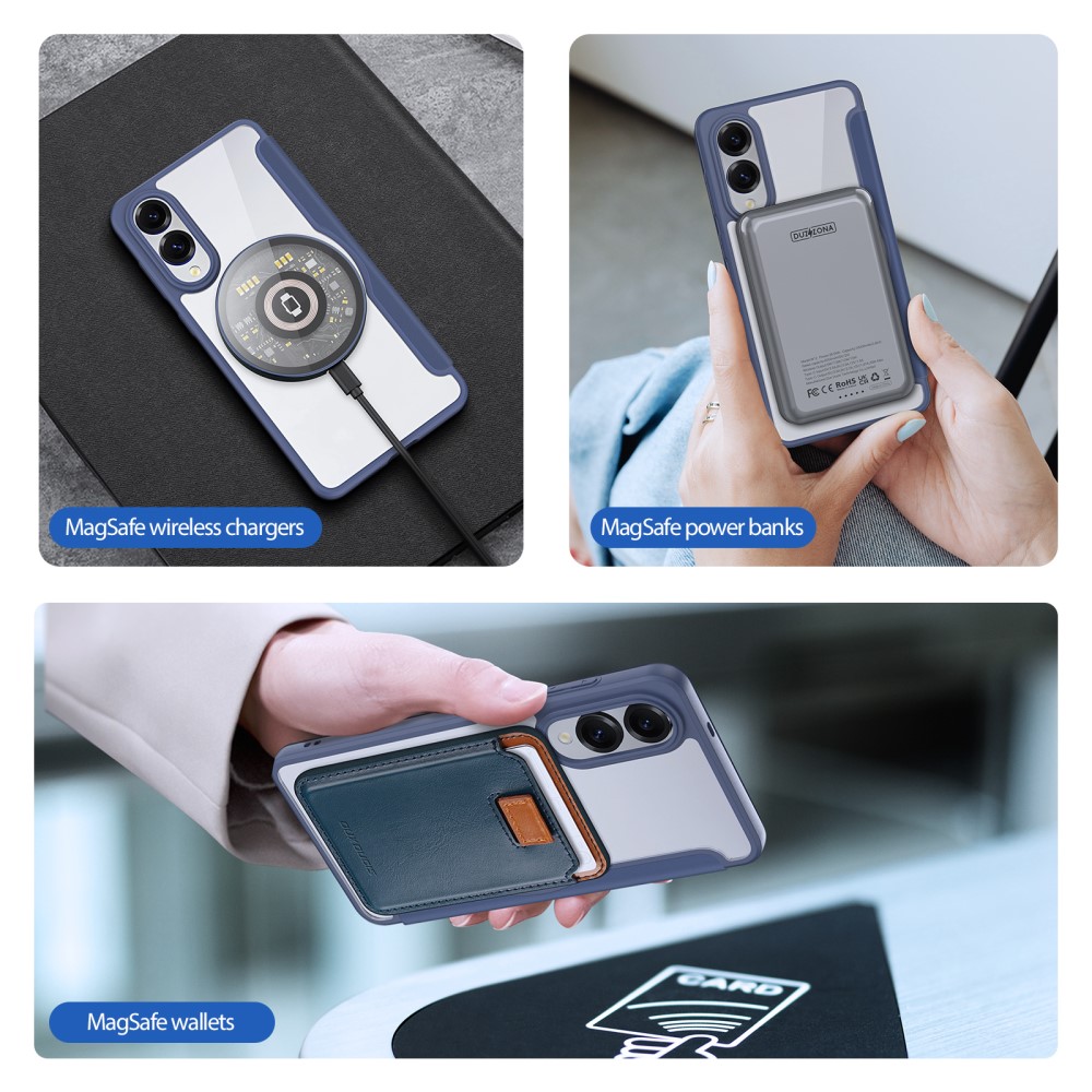 DUX DUCIS DUX DUCIS Galaxy S25 Edge Fodral MagSafe Skin X Pro Blå - Teknikhallen.se