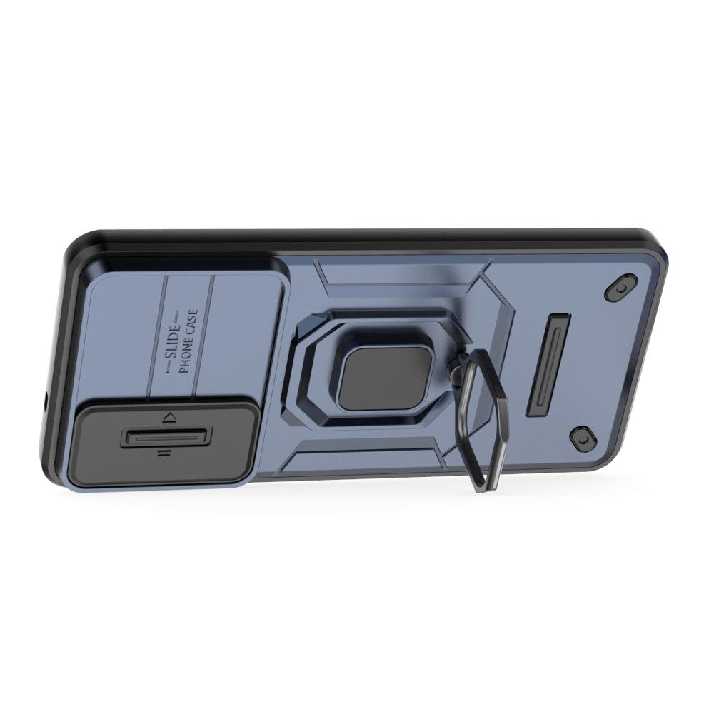  Samsung Galaxy S25 Edge Skal CamShield Ring Hybrid Blå - Teknikhallen.se