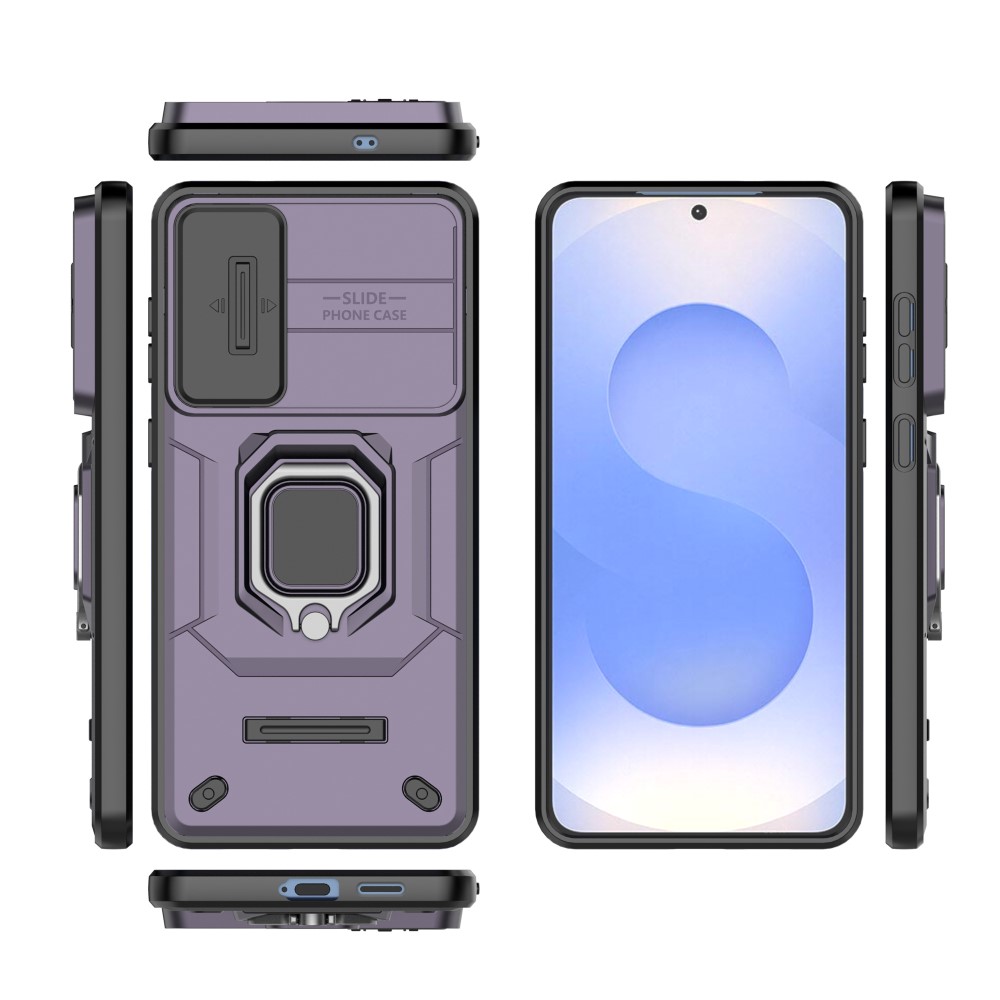  Samsung Galaxy S25 Edge Skal CamShield Ring Hybrid Lila - Teknikhallen.se