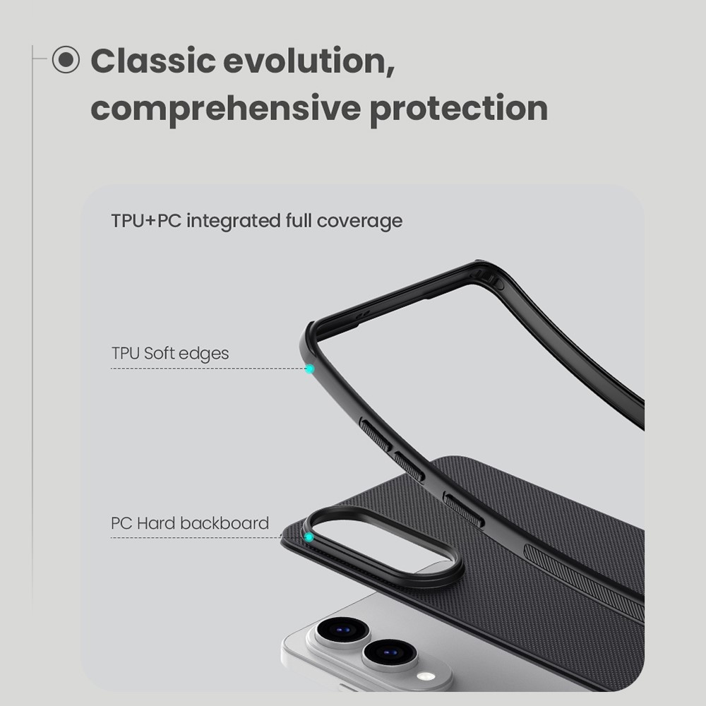 NILLKIN NILLKIN Samsung Galaxy S25 Edge Skal Frosted Shield Blå - Teknikhallen.se