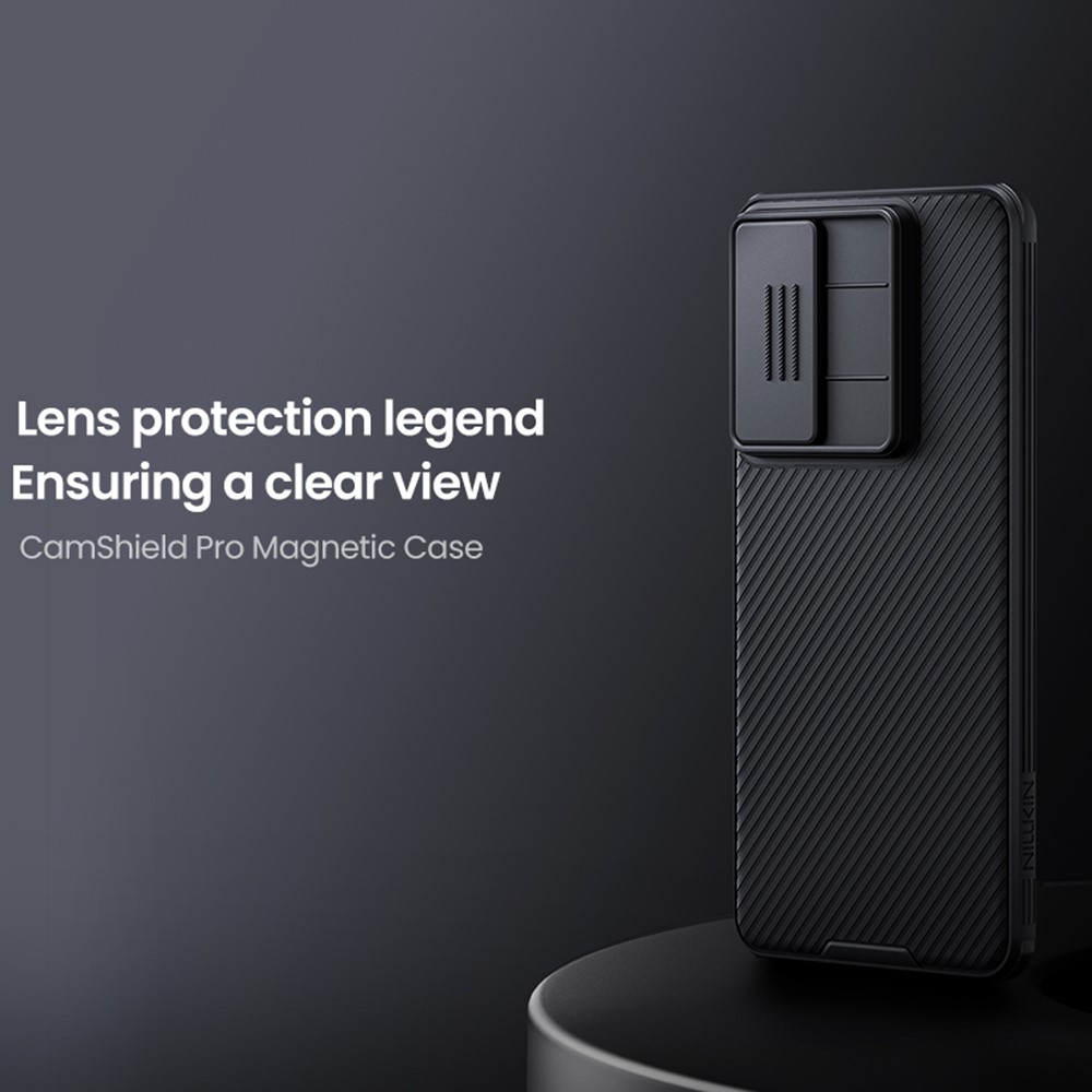 NILLKIN NILLKIN Galaxy S25 Edge Skal MagSafe CamShield Pro Svart - Teknikhallen.se
