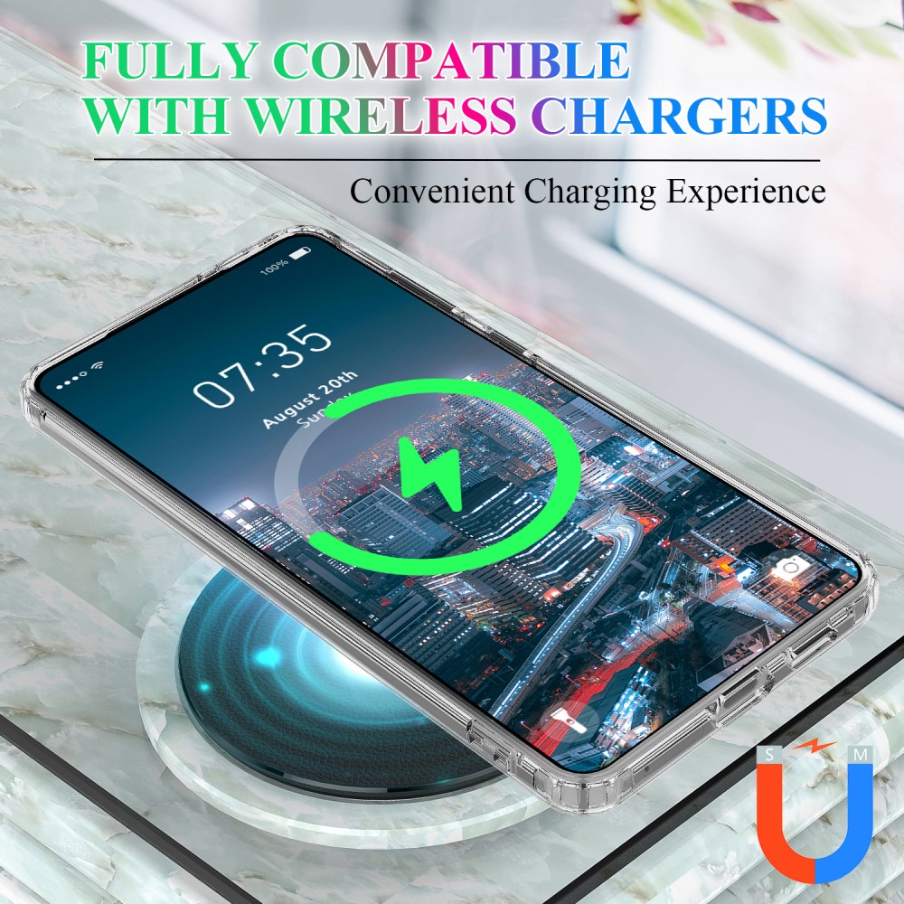  Samsung Galaxy S25 Edge Skal MagSafe Hybrid Transparent - Teknikhallen.se
