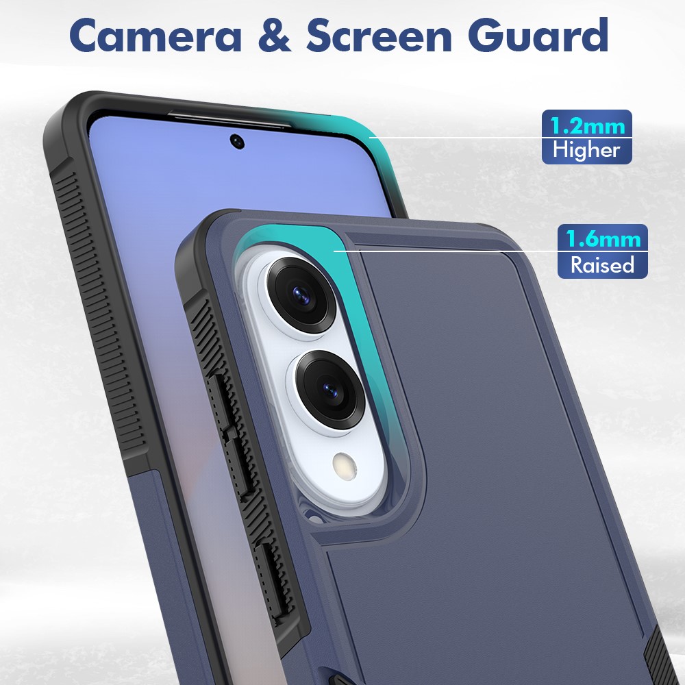  Samsung Galaxy S25 Edge Skal Extreme Shockproof Hybrid Blå - Teknikhallen.se