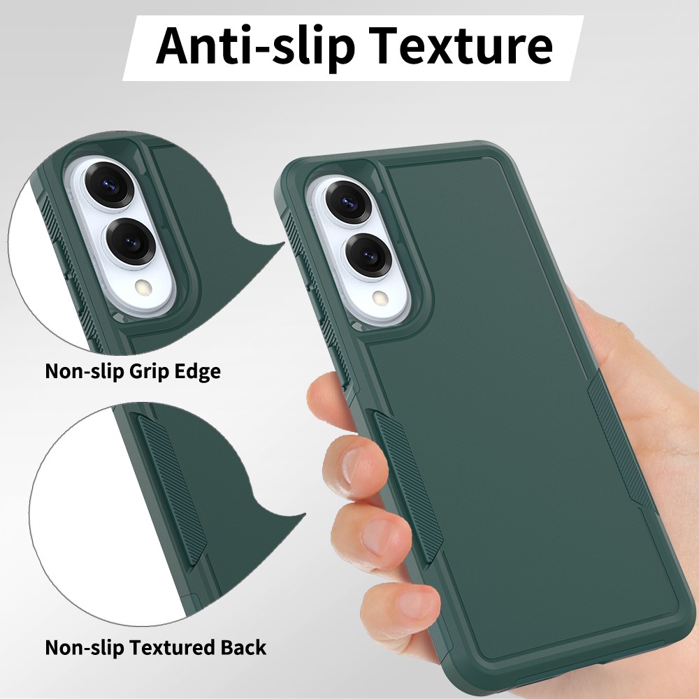  Samsung Galaxy S25 Edge Skal Extreme Shockproof Hybrid Grön - Teknikhallen.se