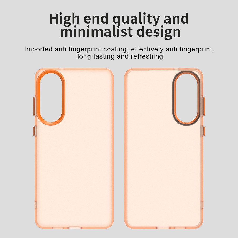 Samsung Galaxy S25 Edge Skal Slim Matt Orange - Teknikhallen.se