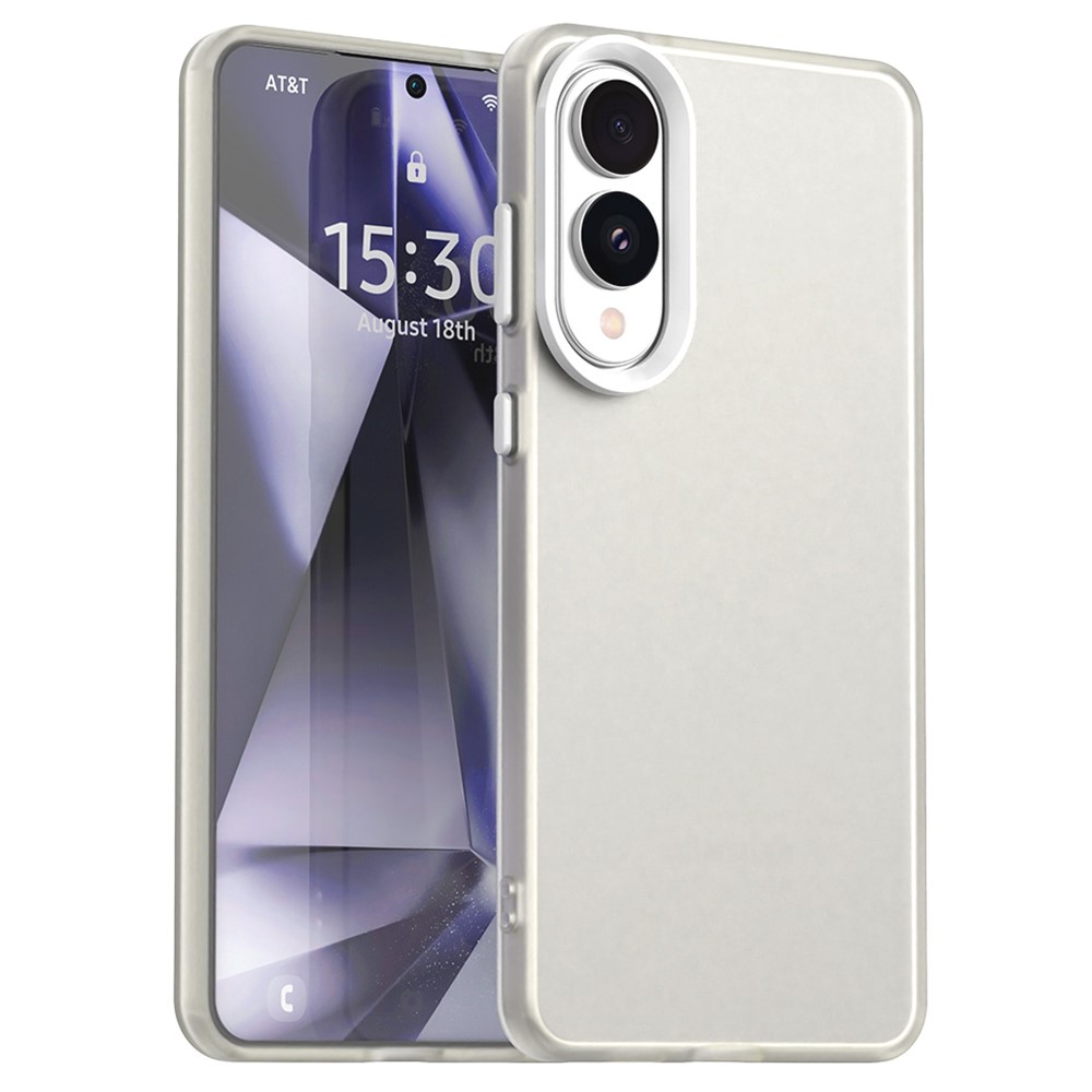  Samsung Galaxy S25 Edge Skal Slim Matt Vit - Teknikhallen.se