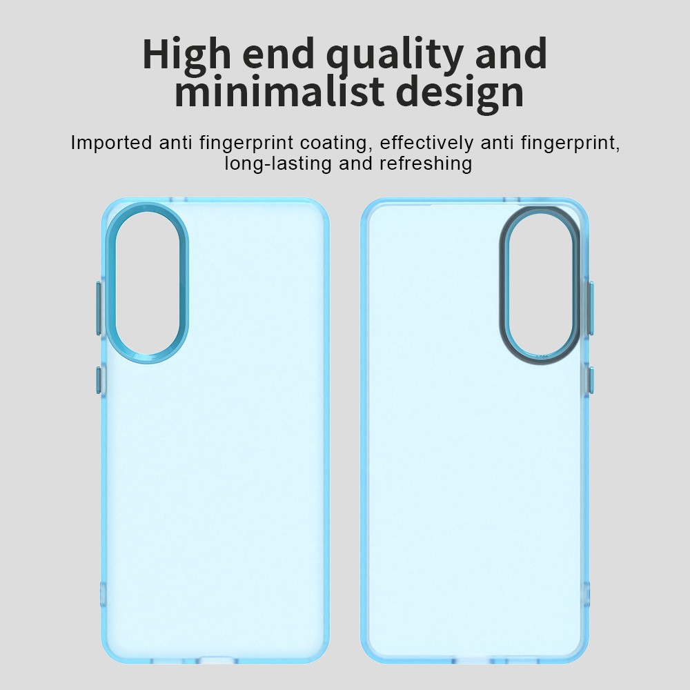  Samsung Galaxy S25 Edge Skal Slim Matt Blå - Teknikhallen.se