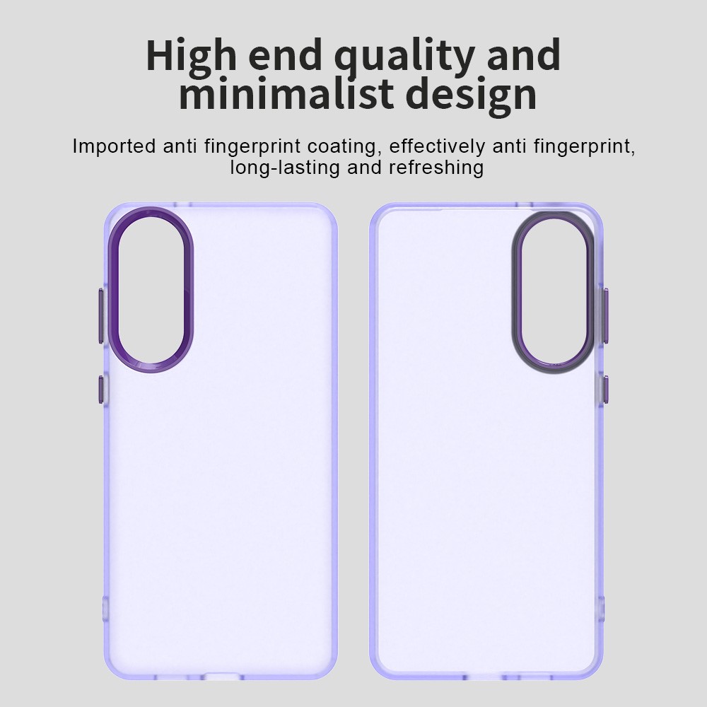 Samsung Galaxy S25 Edge Skal Slim Matt Lila - Teknikhallen.se