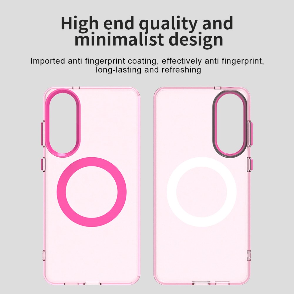  Samsung Galaxy S25 Edge Skal MagSafe Slim Matt Rosa - Teknikhallen.se