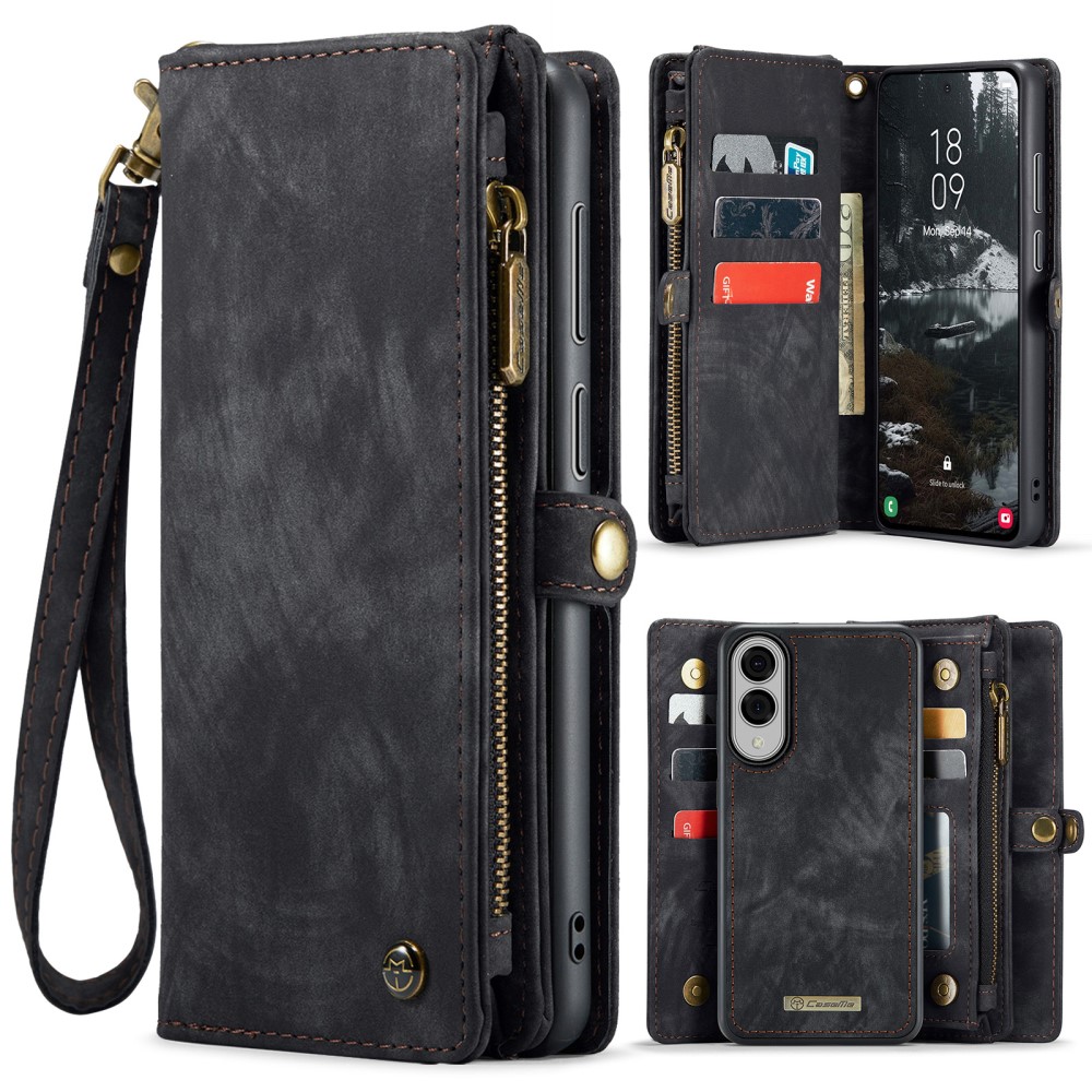 CASEME CASEME Samsung Galaxy S25 Edge Fodral Multifuntionell Svart - Teknikhallen.se