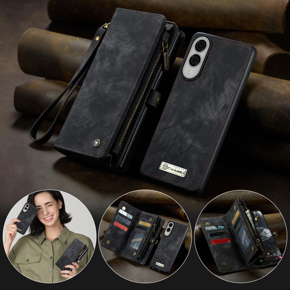 CASEME CASEME Samsung Galaxy S25 Edge Fodral Multifuntionell Svart - Teknikhallen.se