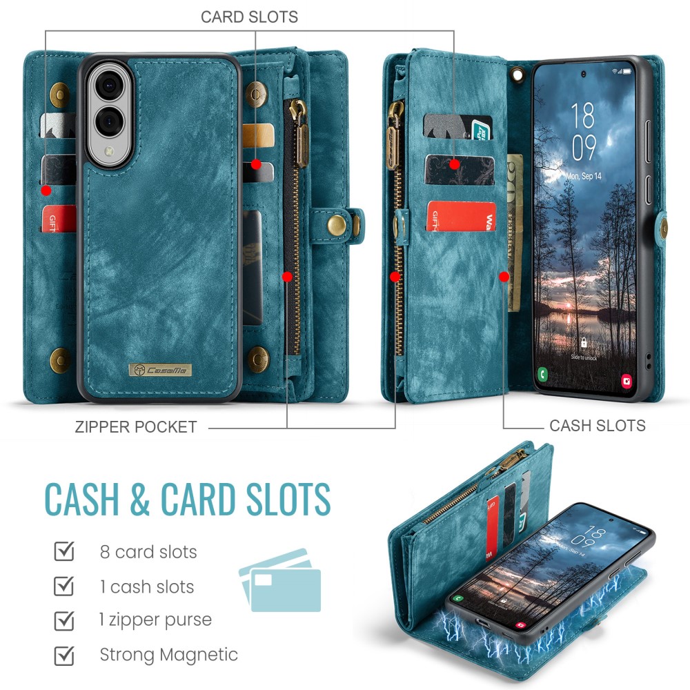 CASEME CASEME Samsung Galaxy S25 Edge Fodral Multifuntionell Blå - Teknikhallen.se