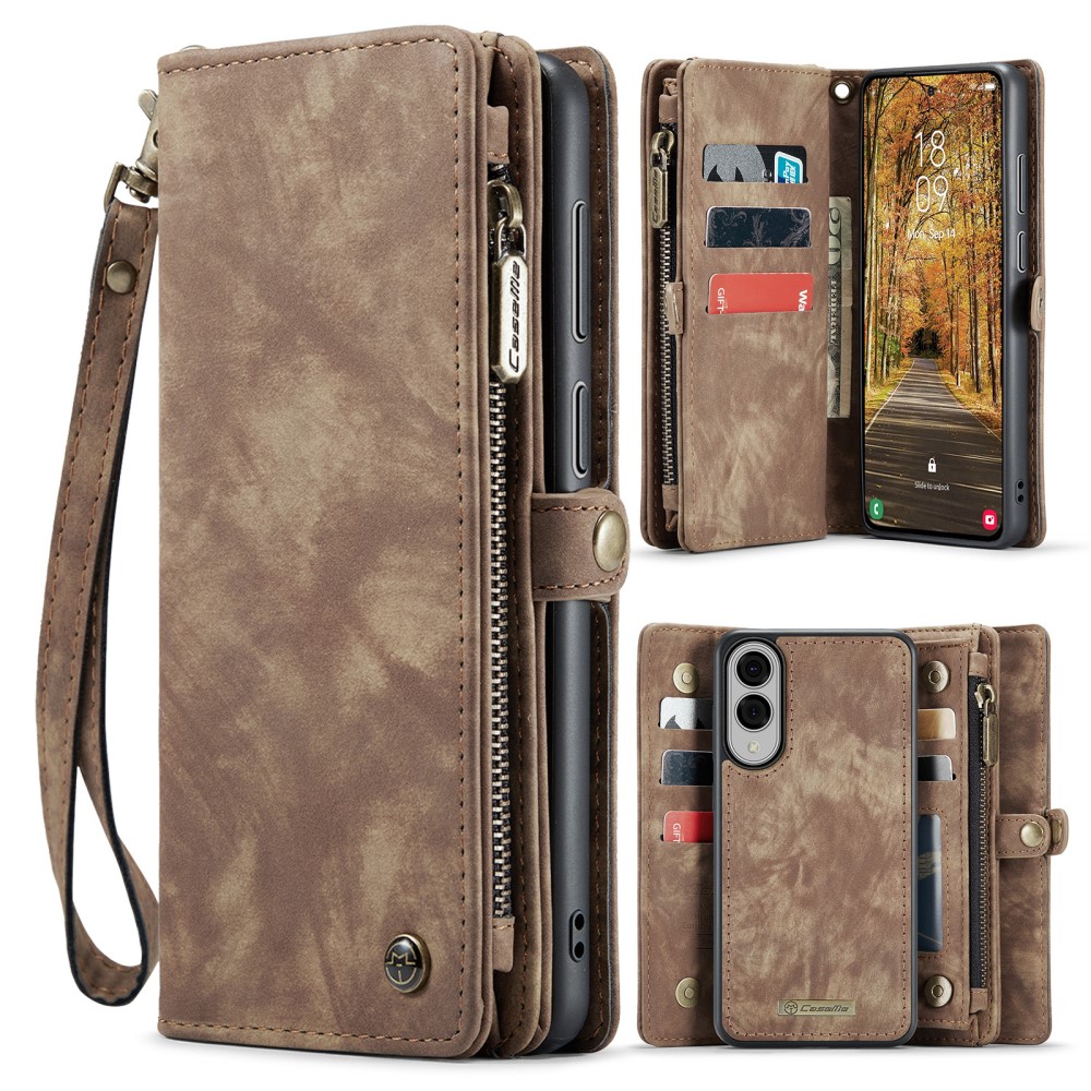CASEME CASEME Samsung Galaxy S25 Edge Fodral Multifuntionell Brun - Teknikhallen.se