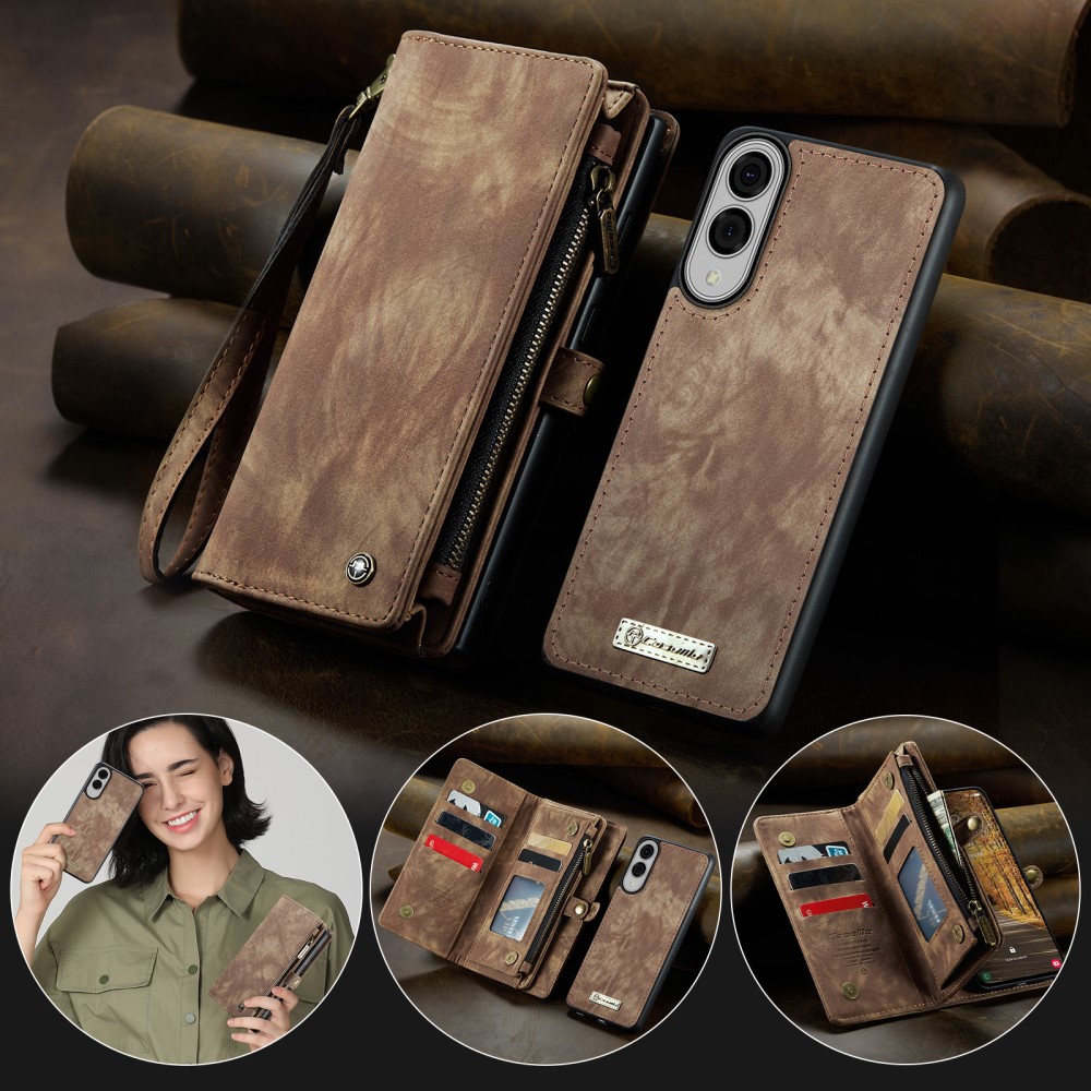 CASEME CASEME Samsung Galaxy S25 Edge Fodral Multifuntionell Brun - Teknikhallen.se