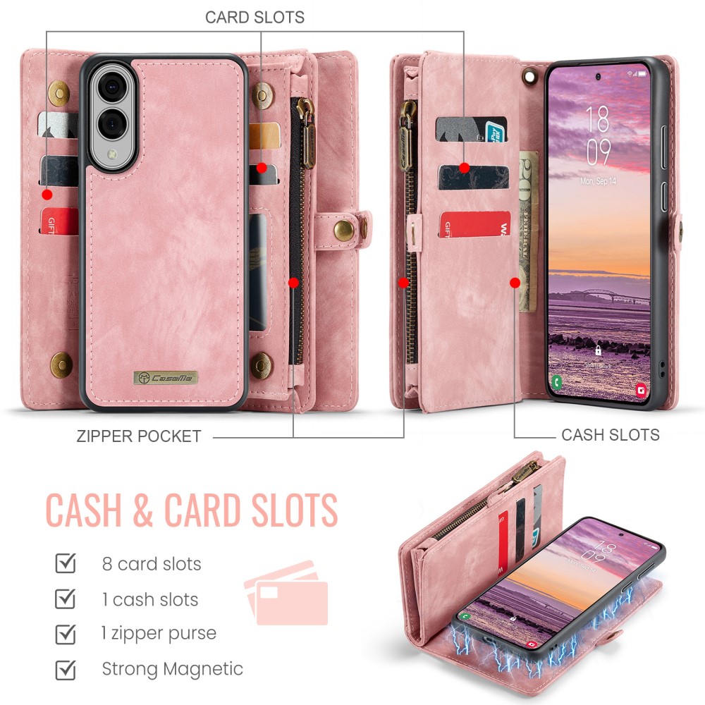 CASEME CASEME Samsung Galaxy S25 Edge Fodral Multifuntionell Rosa - Teknikhallen.se