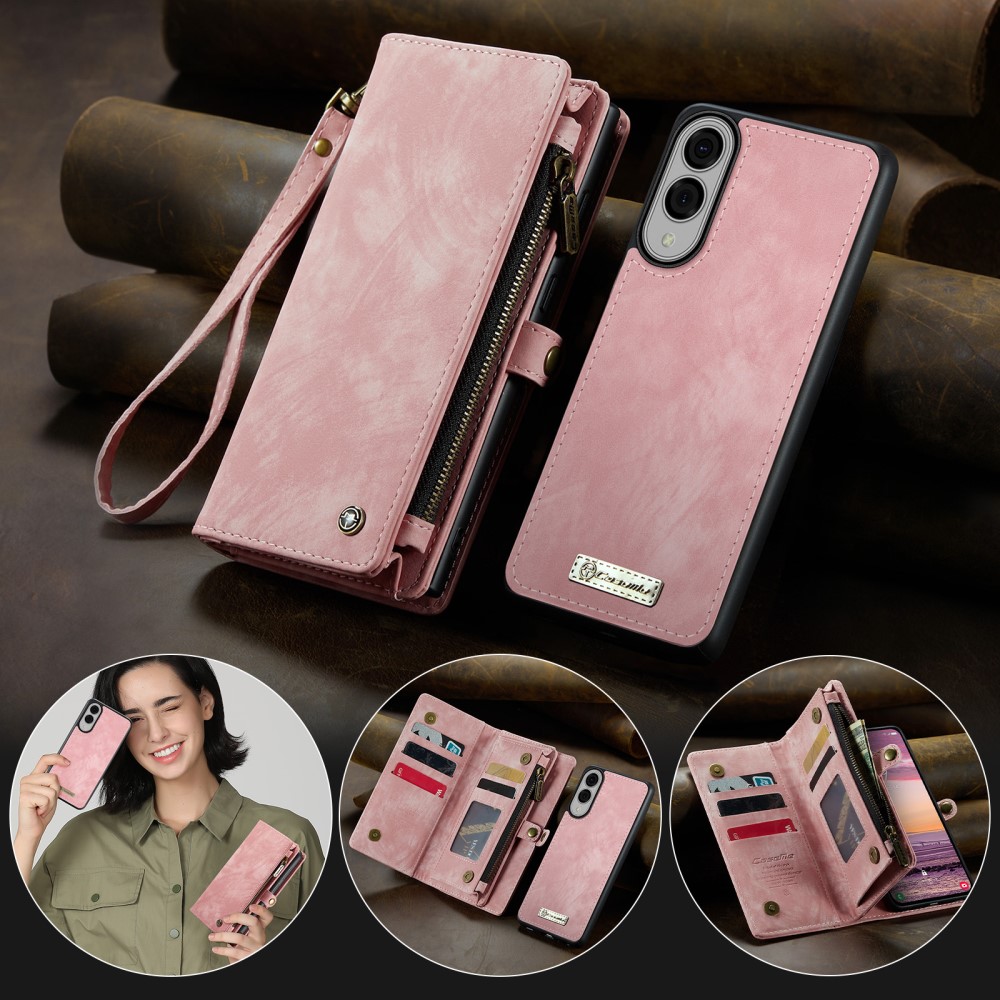 CASEME CASEME Samsung Galaxy S25 Edge Fodral Multifuntionell Rosa - Teknikhallen.se