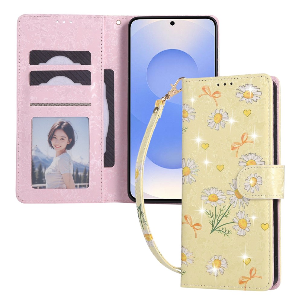  Samsung Galaxy S25 Edge Fodral RFID Yellow Daisy - Teknikhallen.se