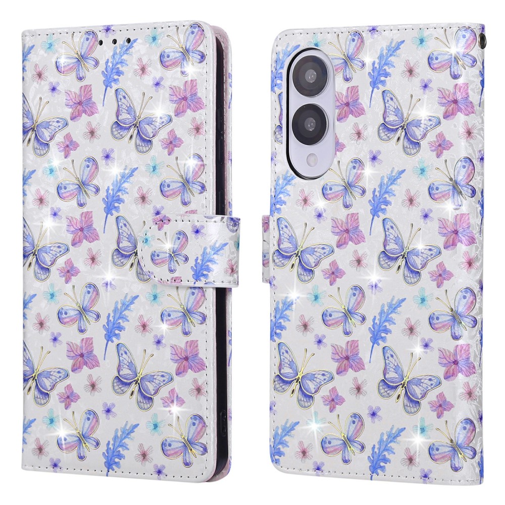  Samsung Galaxy S25 Edge Fodral RFID Fjärilar / Blommor - Teknikhallen.se