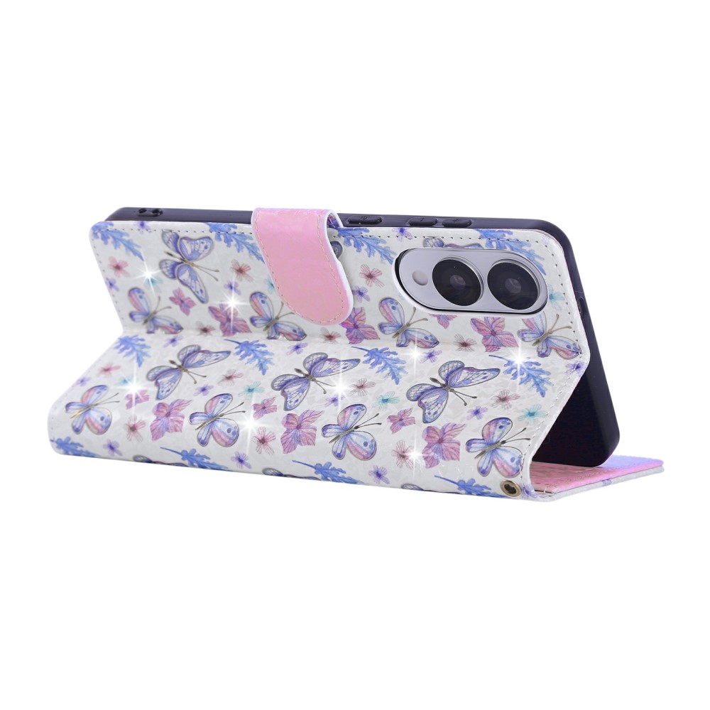  Samsung Galaxy S25 Edge Fodral RFID Fjärilar / Blommor - Teknikhallen.se