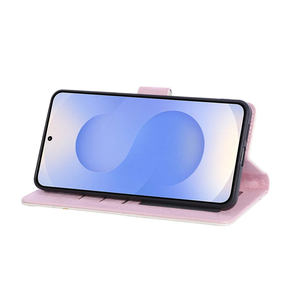  Samsung Galaxy S25 Edge Fodral RFID Färgglada blommor - Teknikhallen.se