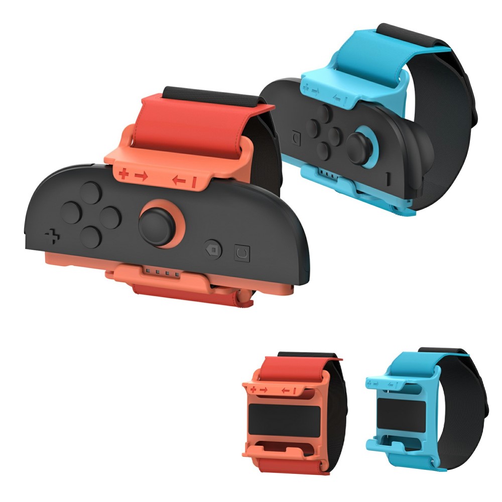 DOBE DOBE 2-PACK Nintendo Switch 2 Joy-Con Armband Röd / Blå - Teknikhallen.se