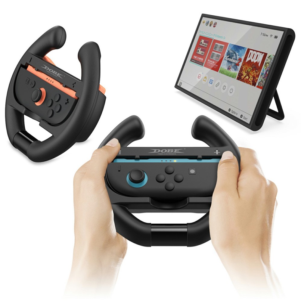 DOBE DOBE 2-PACK Nintendo Switch 2 Joy-Con Ratt Svart - Teknikhallen.se