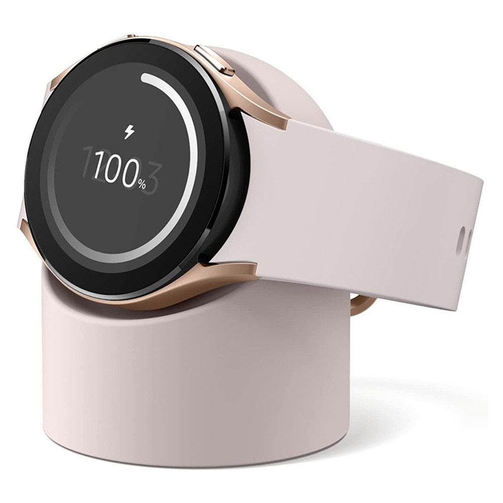  Samsung Galaxy Watch 5/5 Pro/6/7/FE Silikon Stativ Rosa - Teknikhallen.se