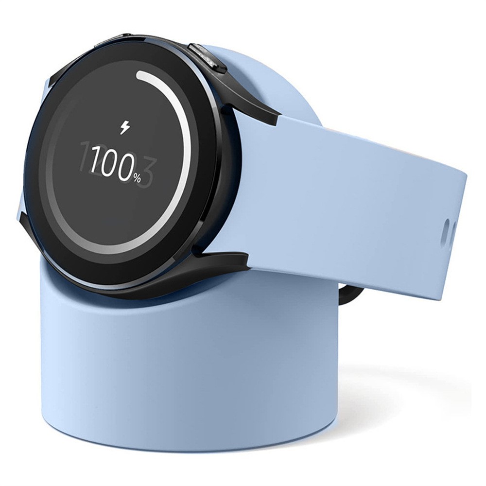  Samsung Galaxy Watch 5/5 Pro/6/7/FE Silikon Stativ Ljus Blå - Teknikhallen.se