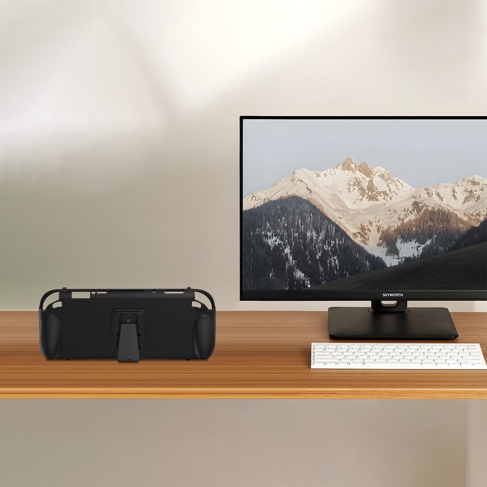 JYS JYS Nintendo Switch 2 Skal TPU Kickstand Svart - Teknikhallen.se