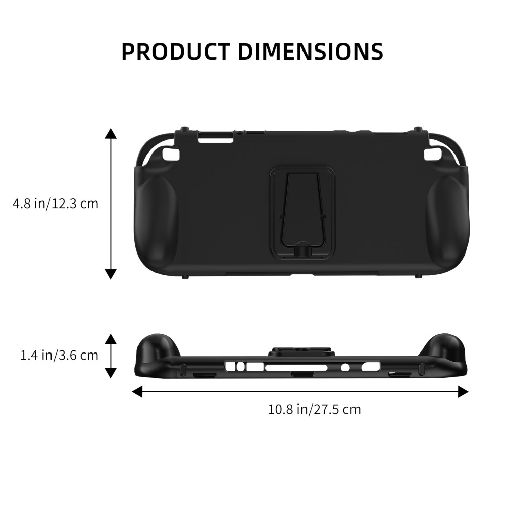 JYS JYS Nintendo Switch 2 Skal TPU Kickstand Svart - Teknikhallen.se