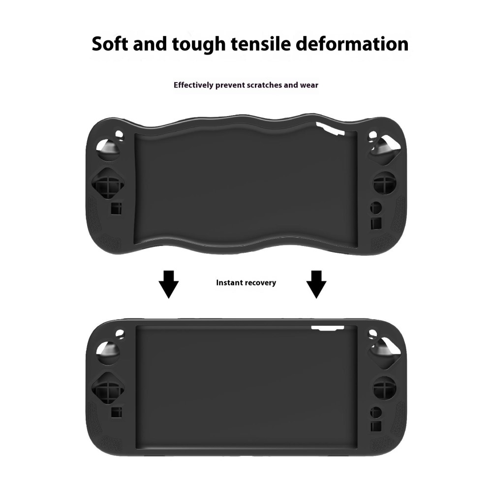 PGTECH PGTECH Nintendo Switch 2 Skal Kickstand Silikon Svart - Teknikhallen.se