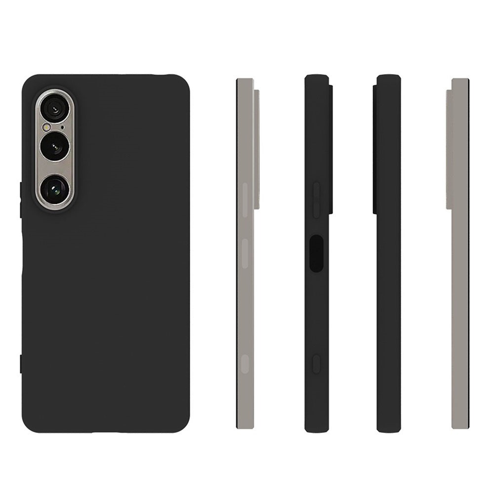  Sony Xperia 1 VII Skal Soft TPU Matt Svart - Teknikhallen.se