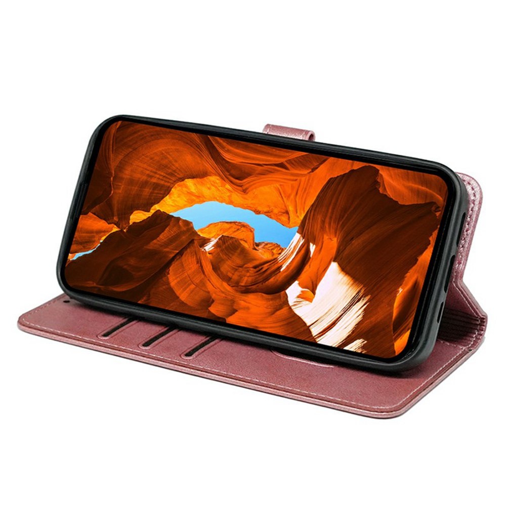  Motorola Edge 60 / 60 Fusion Fodral Läder Roséguld - Teknikhallen.se