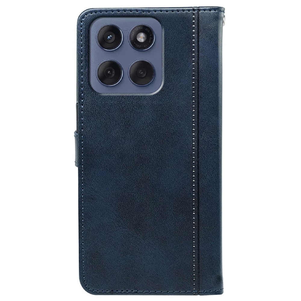  Motorola Edge 60 / 60 Fusion Fodral Läder Blå - Teknikhallen.se