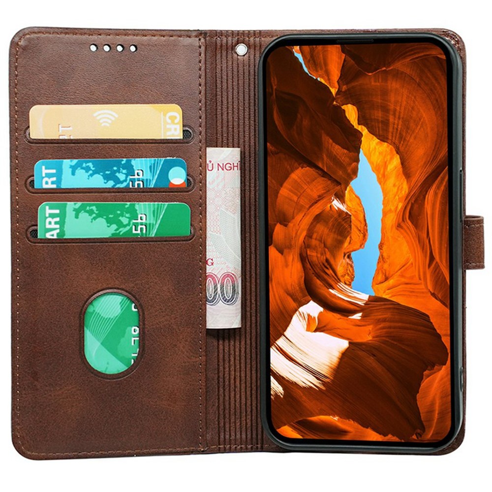 Motorola Edge 60 / 60 Fusion Fodral Läder Brun - Teknikhallen.se