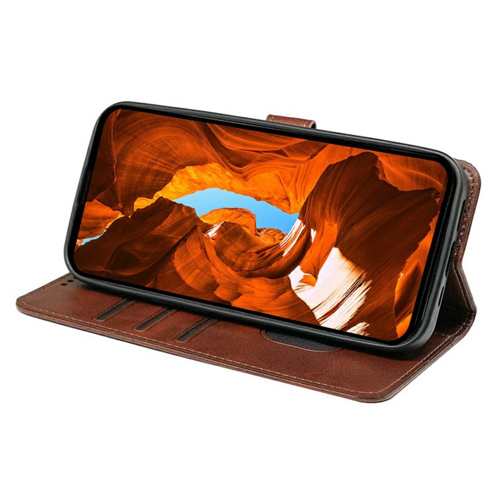  Motorola Edge 60 / 60 Fusion Fodral Läder Brun - Teknikhallen.se