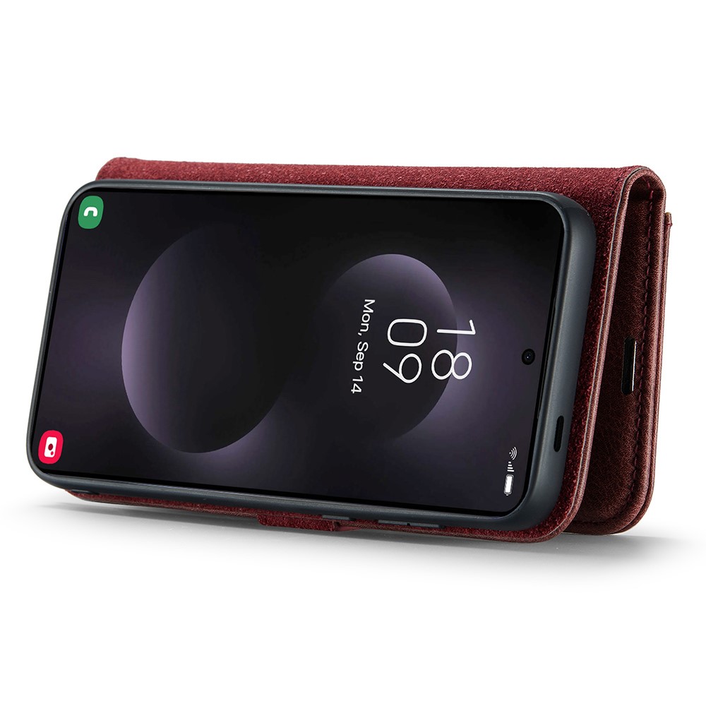DG.MING DG.MING Galaxy S25 Edge 2in1 Magnet Fodral / Skal Röd - Teknikhallen.se