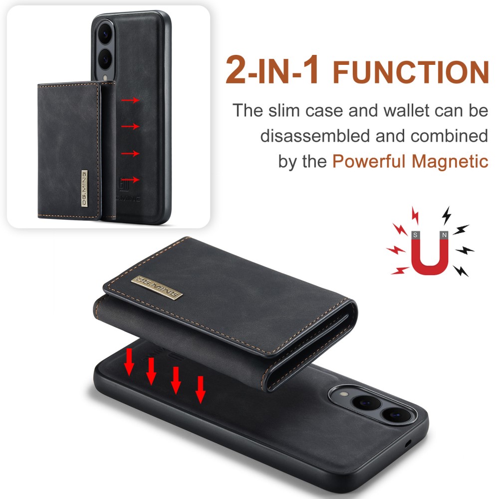 DG.MING DG.MING Galaxy S25 Edge Skal 2in1 Magnetiskt Avtagbart Kortfack - Teknikhallen.se