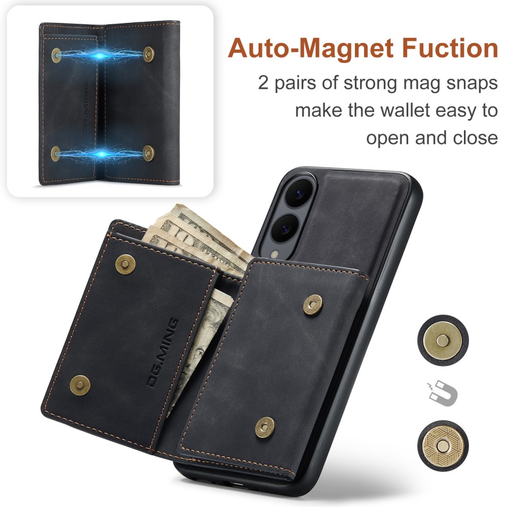 DG.MING DG.MING Galaxy S25 Edge Skal 2in1 Magnetiskt Avtagbart Kortfack - Teknikhallen.se