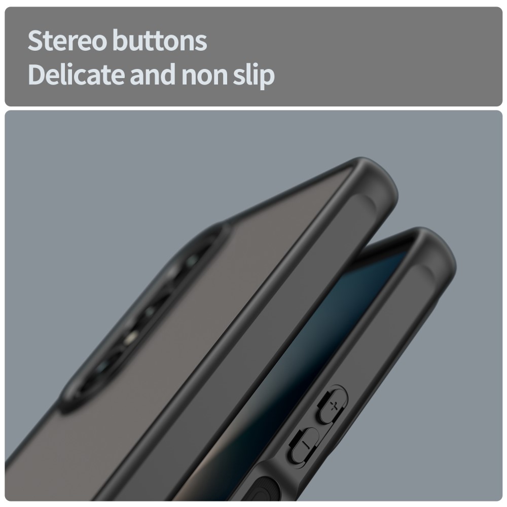  Sony Xperia 1 VII Skal Hybrid Frosted Svart - Teknikhallen.se