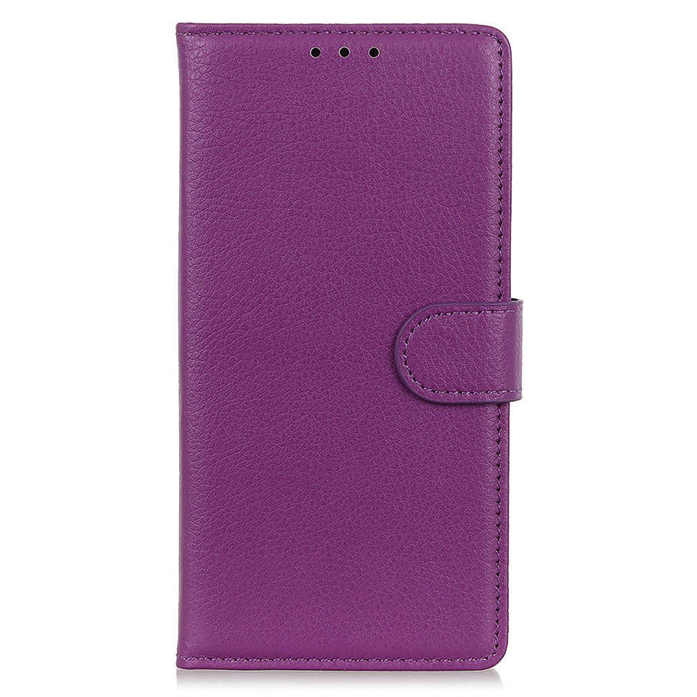  Sony Xperia 1 VII Fodral Litchi Läder Lila - Teknikhallen.se