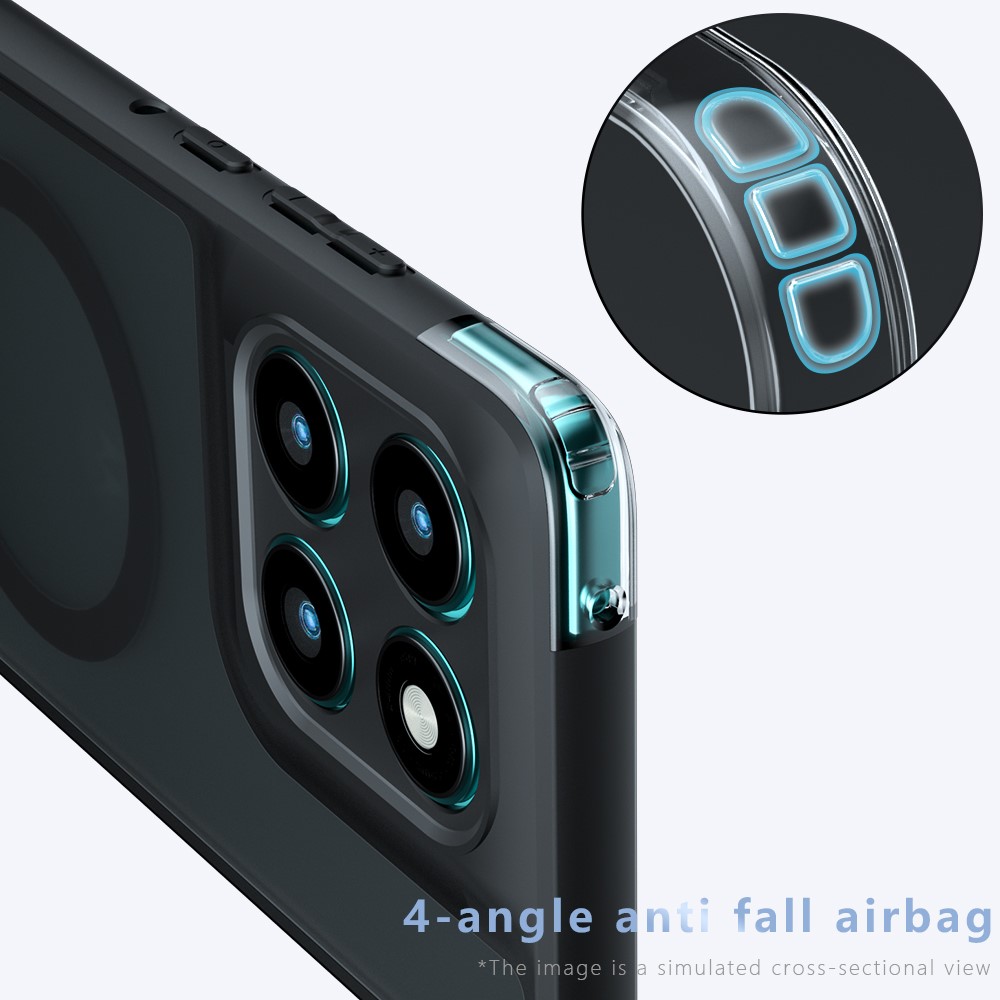  Motorola Edge 60 / 60 Fusion Skal MagSafe Hybrid Svart - Teknikhallen.se