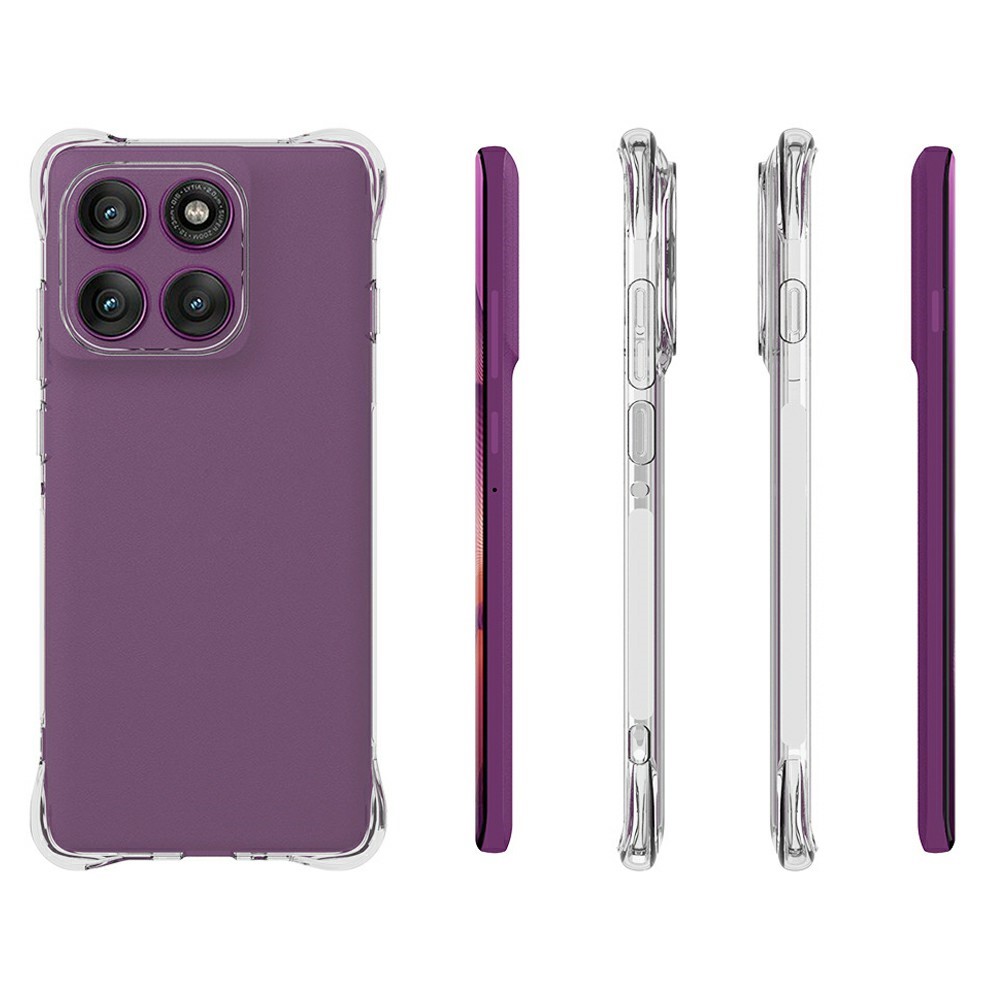  Motorola Edge 60 Pro Skal TPU Shockproof Transparent - Teknikhallen.se