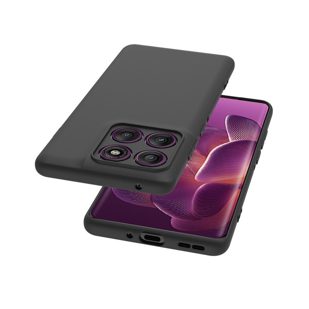  Motorola Edge 60 Pro Skal TPU Slim Matt Svart - Teknikhallen.se